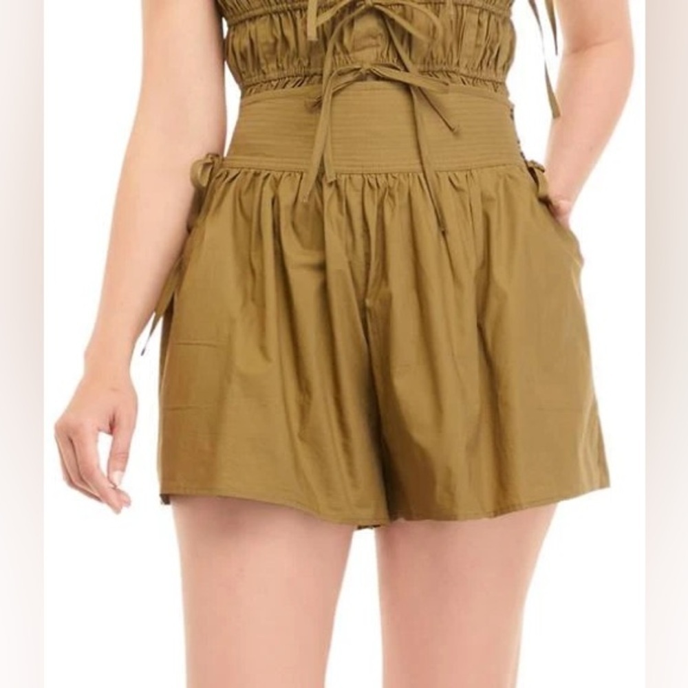 Ulla Johnson High Waist Olive Shorts